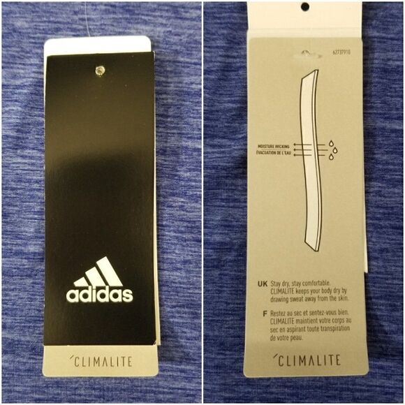 Nwt adidas climalite laser tank DT5615 womens size small blue black tank top. - Picture 7 of 12